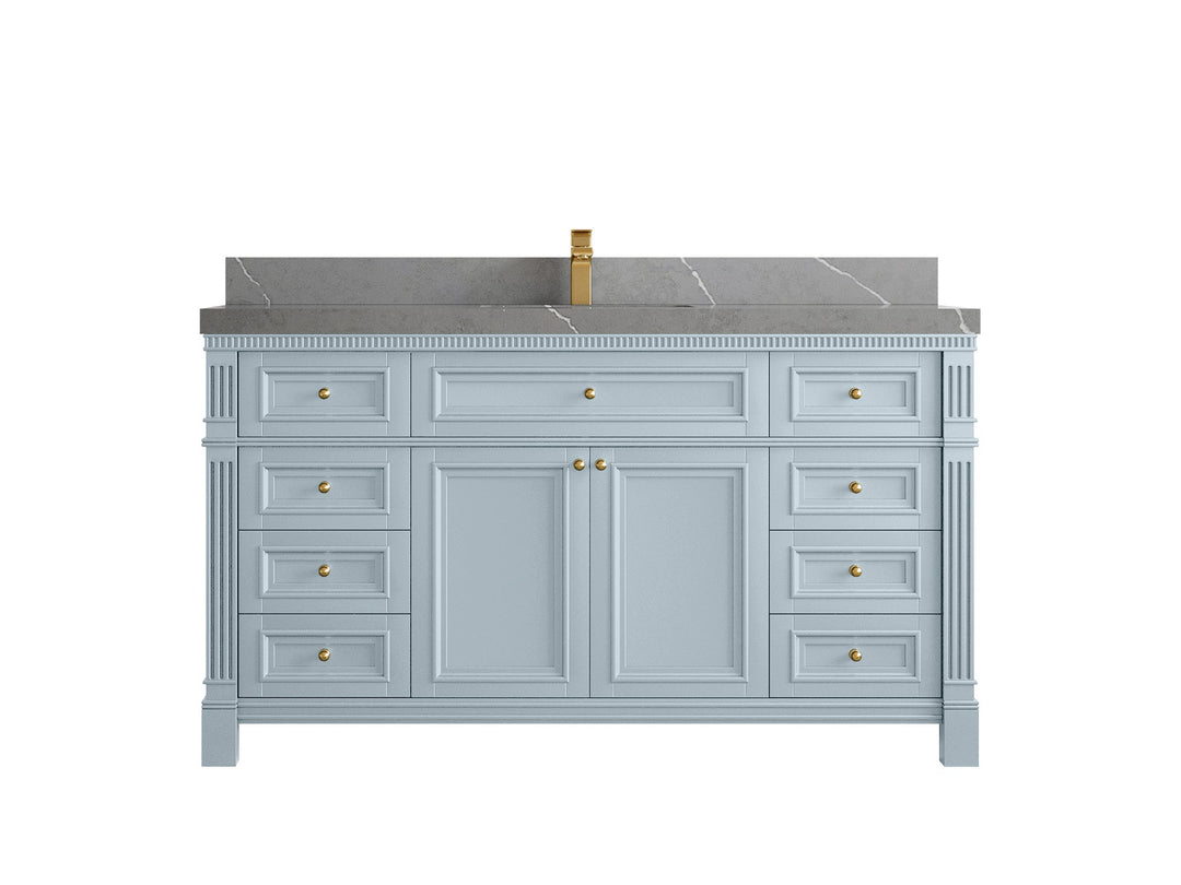 Paris 60 in. W x 22 in. D Single Sink Bathroom Vanity - Willow Bath and Vanity