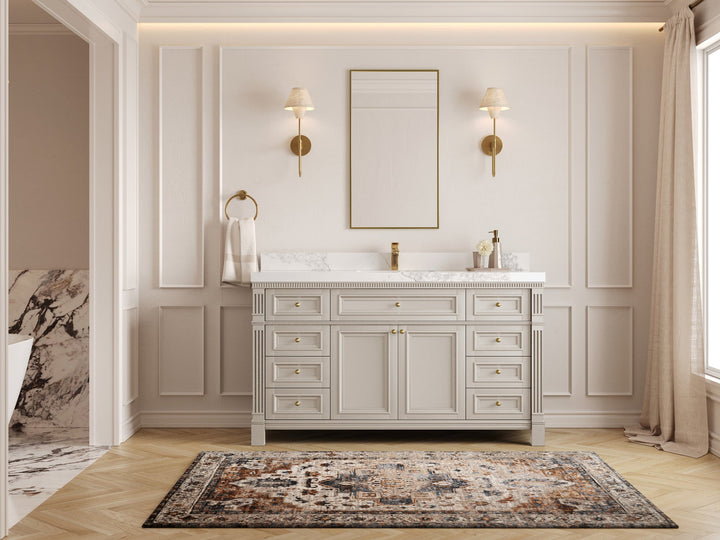 Paris 60 in. W x 22 in. D Single Sink Bathroom Vanity - photo 4