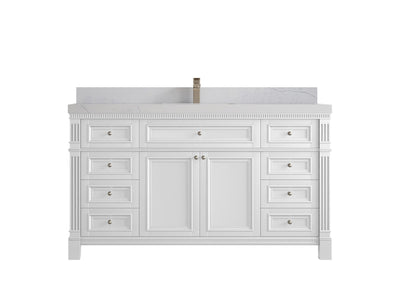 Paris 60 in. W x 22 in. D Single Sink Bathroom Vanity - Willow Bath and Vanity