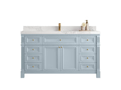 Paris 60 in. W x 22 in. D Single Sink Bathroom Vanity - photo 1