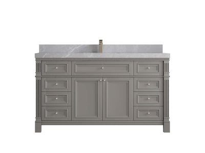 Paris 60 in. W x 22 in. D Single Sink Bathroom Vanity - Willow Bath and Vanity