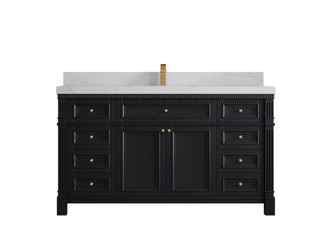 Paris 60 in. W x 22 in. D Single Sink Bathroom Vanity - Willow Bath and Vanity