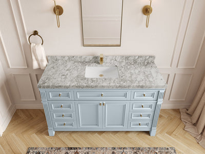 Paris 60 in. W x 22 in. D Single Sink Bathroom Vanity - Willow Bath and Vanity