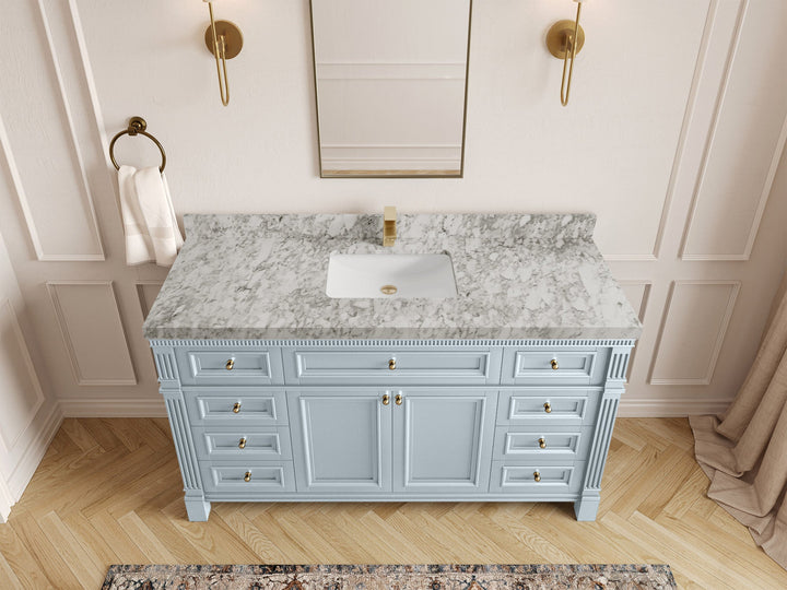 Paris 60 in. W x 22 in. D Single Sink Bathroom Vanity - photo 9