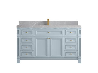 Paris 60 in. W x 22 in. D Single Sink Bathroom Vanity - Willow Bath and Vanity