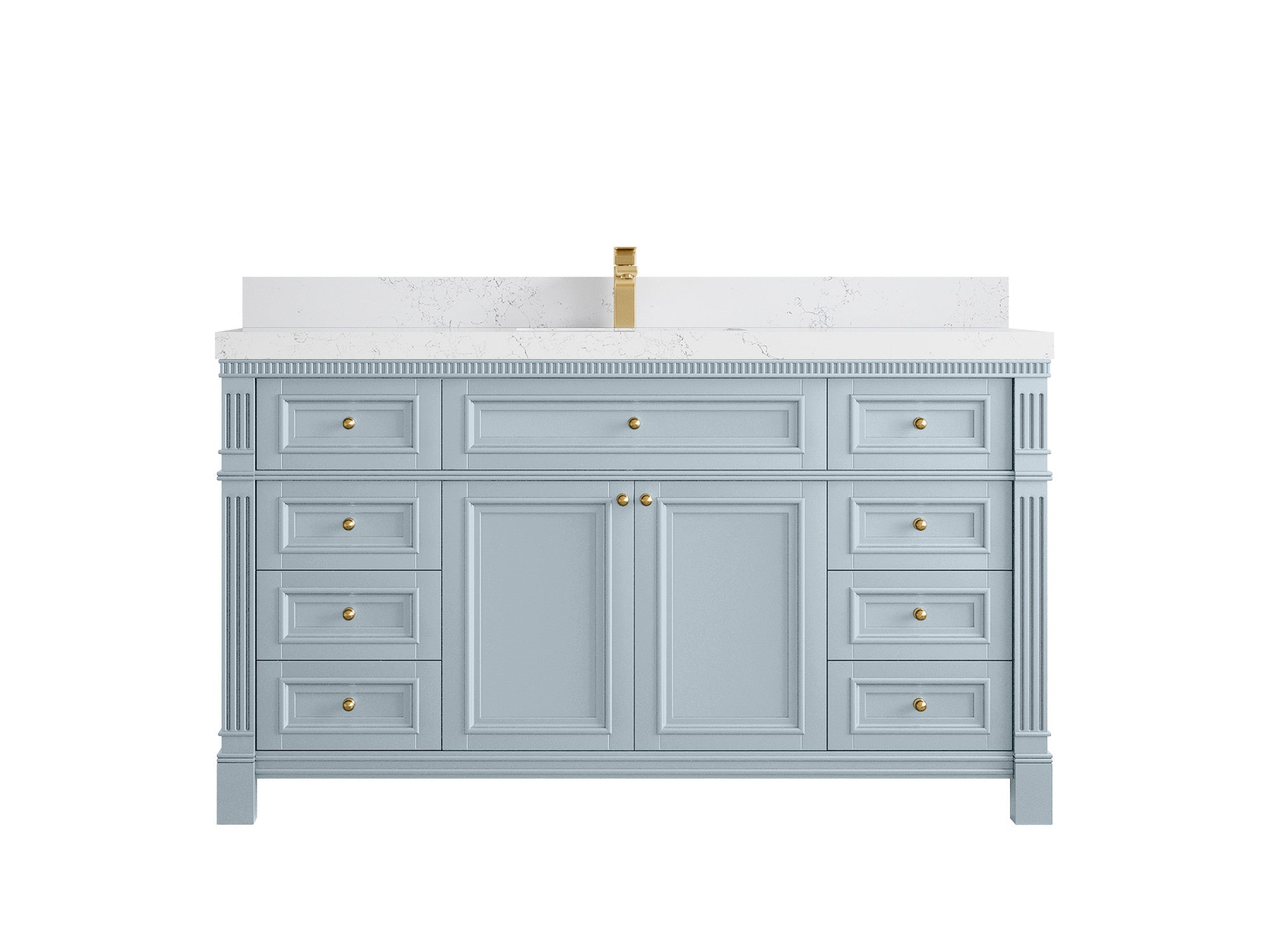 Paris 60 in. W x 22 in. D Single Sink Bathroom Vanity - Willow Bath and Vanity