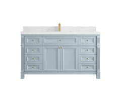 Paris 60 in. W x 22 in. D Single Sink Bathroom Vanity - photo 30