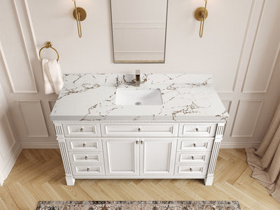 Paris 60 in. W x 22 in. D Single Sink Bathroom Vanity - Willow Bath and Vanity