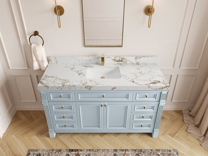 Paris 60 in. W x 22 in. D Single Sink Bathroom Vanity - photo 37