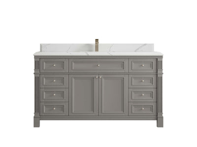 Paris 60 in. W x 22 in. D Single Sink Bathroom Vanity - Willow Bath and Vanity