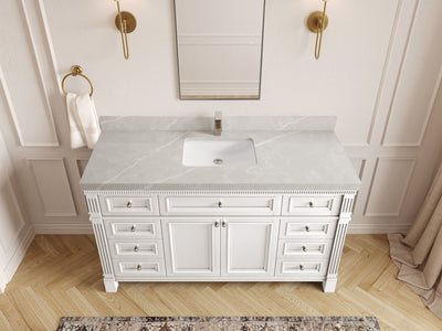Paris 60 in. W x 22 in. D Single Sink Bathroom Vanity - Willow Bath and Vanity
