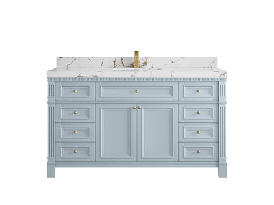 Paris 60 in. W x 22 in. D Single Sink Bathroom Vanity - Willow Bath and Vanity