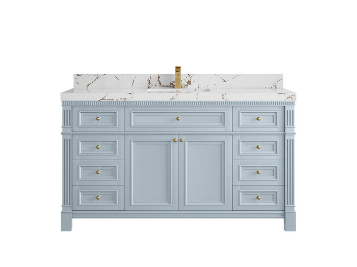 Paris 60 in. W x 22 in. D Single Sink Bathroom Vanity - photo 36