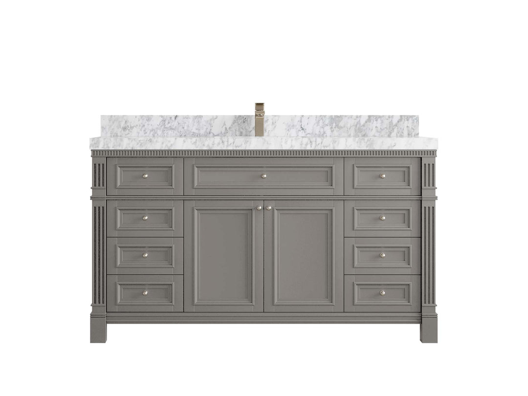 Paris 60 in. W x 22 in. D Single Sink Bathroom Vanity - Willow Bath and Vanity