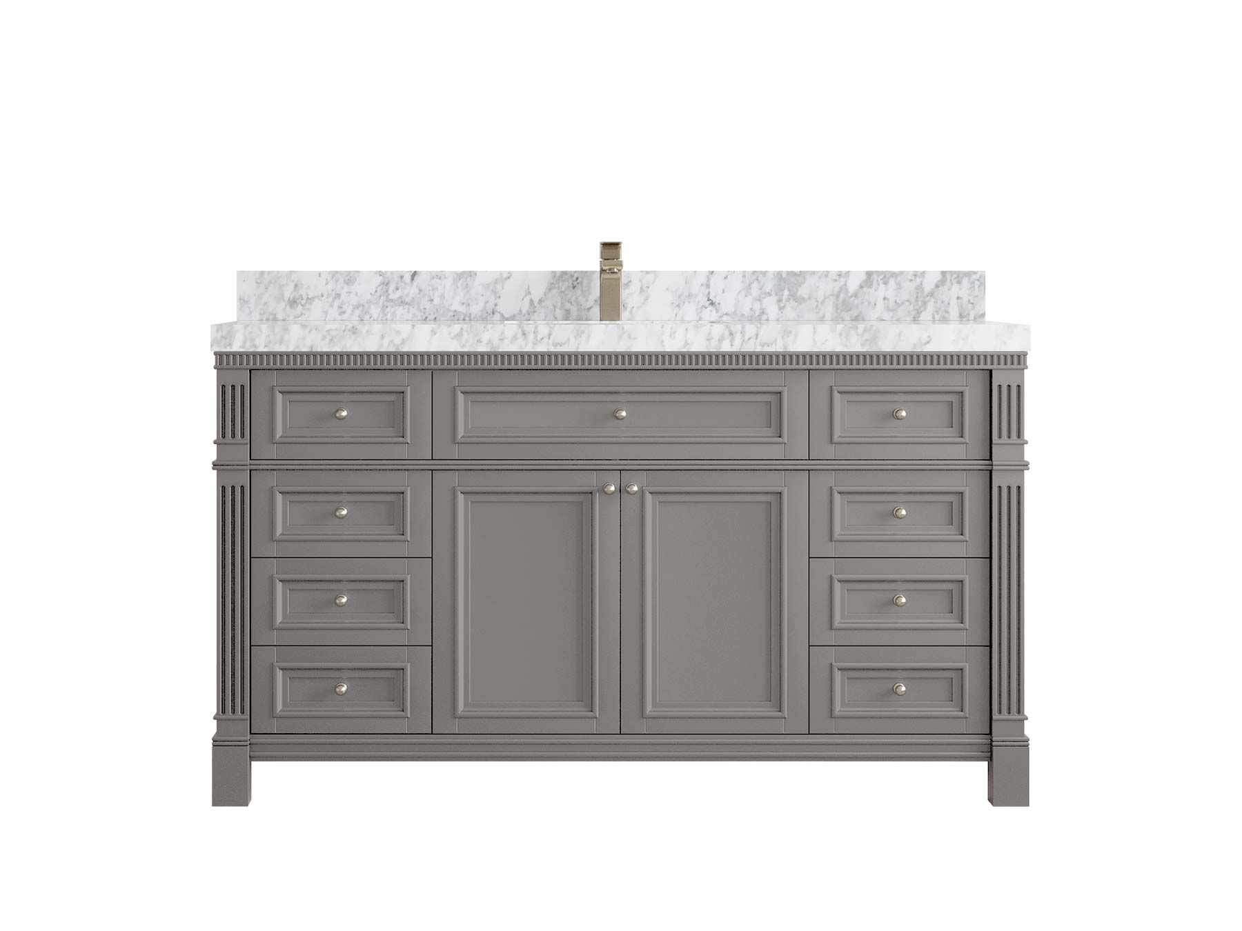Paris 60 in. W x 22 in. D Single Sink Bathroom Vanity - Willow Bath and Vanity