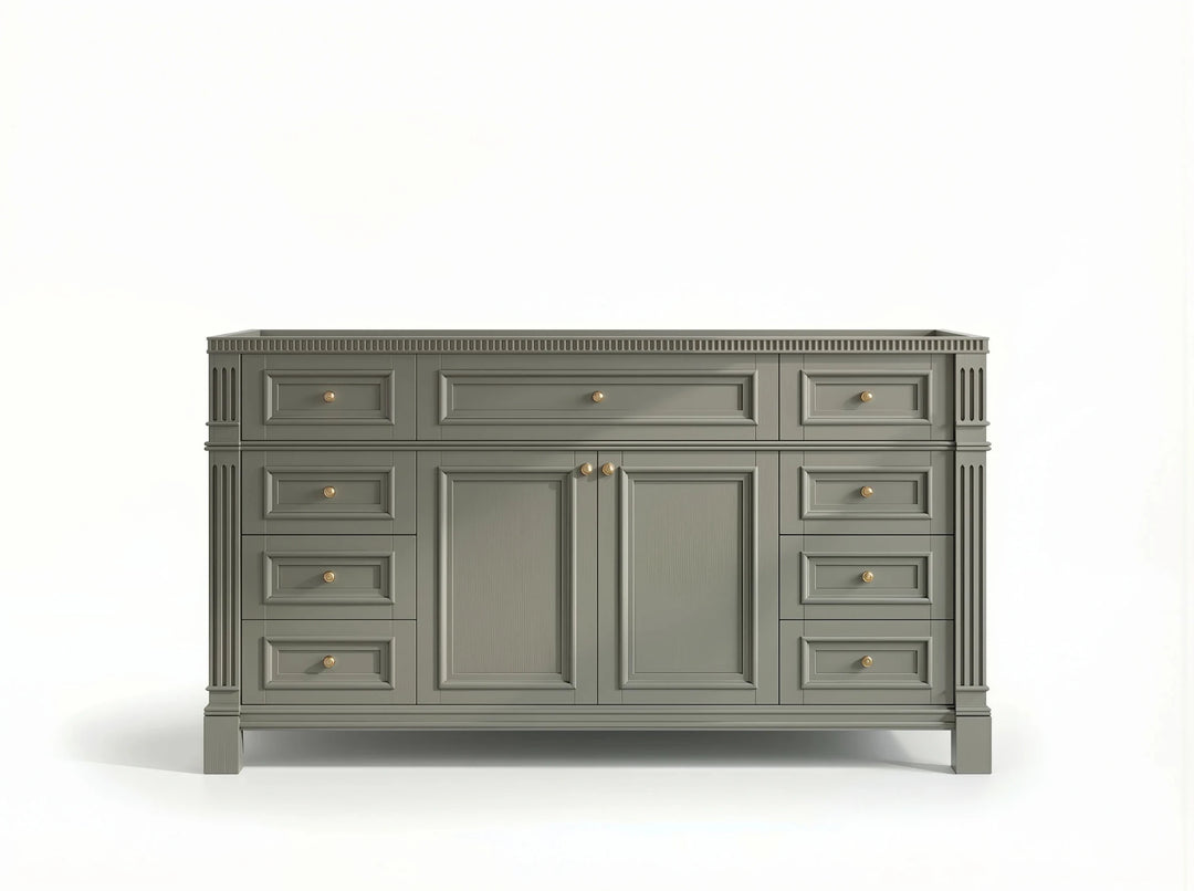 Paris 60 in. W x 22 in. D Single Sink Bathroom Vanity | 
              
                Evergreen
                
                  
             - PRS_EGN_CA_GL_60S - photo №25