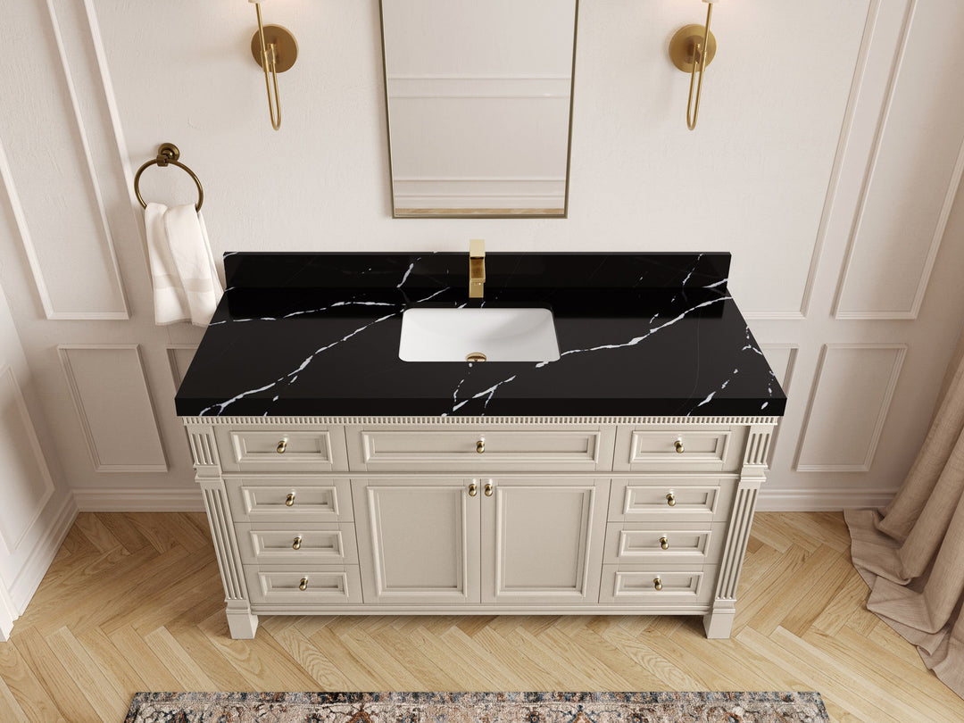 Paris 60 in. W x 22 in. D Single Sink Bathroom Vanity - Willow Bath and Vanity