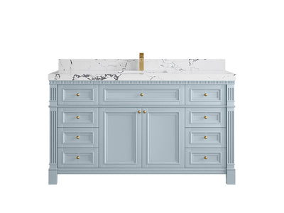Paris 60 in. W x 22 in. D Single Sink Bathroom Vanity - Willow Bath and Vanity