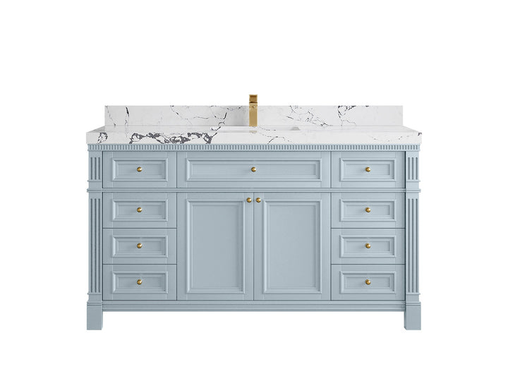 Paris 60 in. W x 22 in. D Single Sink Bathroom Vanity - photo 40