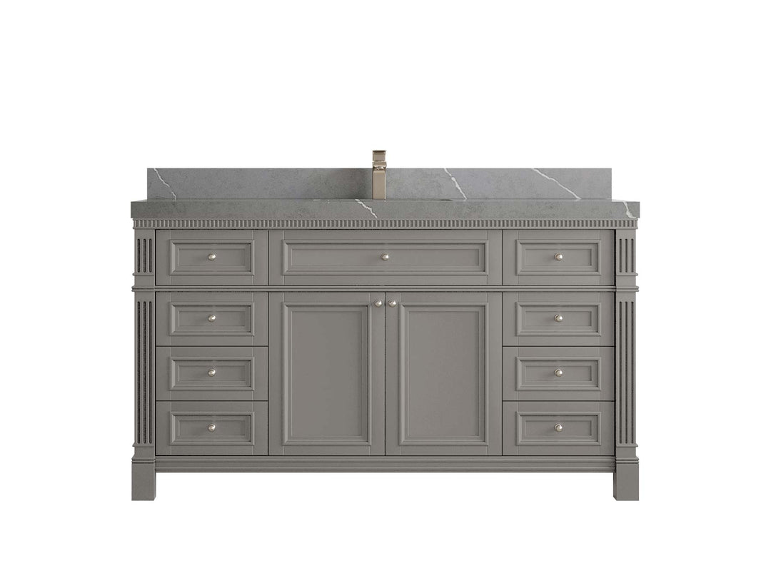 Paris 60 in. W x 22 in. D Single Sink Bathroom Vanity - Willow Bath and Vanity