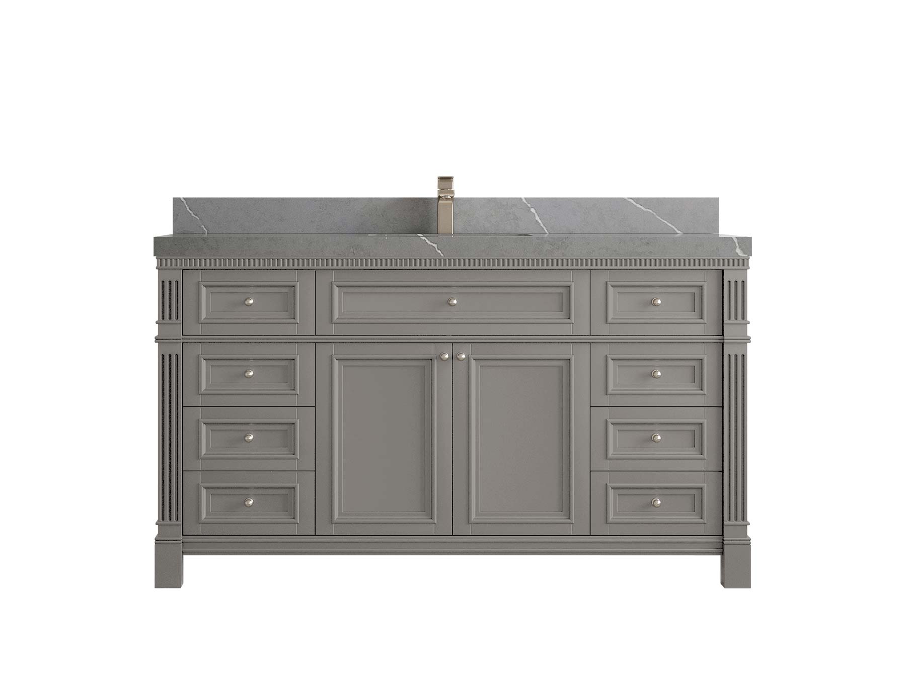 Paris 60 in. W x 22 in. D Single Sink Bathroom Vanity - Willow Bath and Vanity