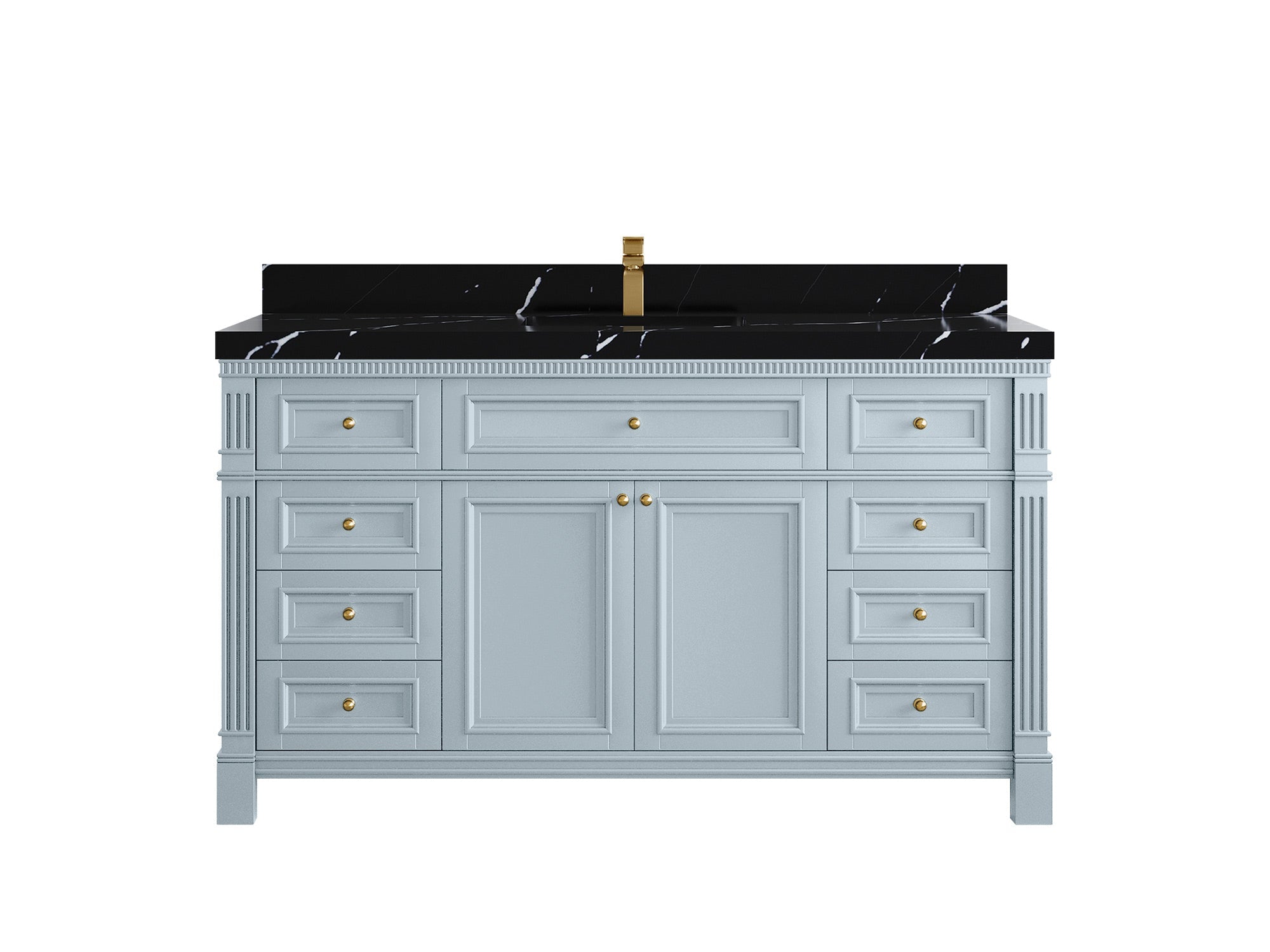 Paris 60 in. W x 22 in. D Single Sink Bathroom Vanity - Willow Bath and Vanity