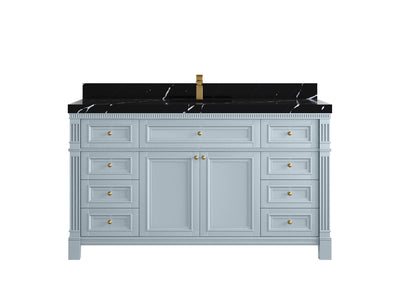 Paris 60 in. W x 22 in. D Single Sink Bathroom Vanity - Willow Bath and Vanity