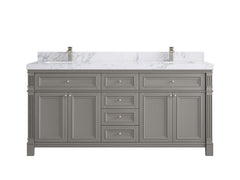 Paris 72 in. W x 22 in. D Double Sink Bathroom Vanity - photo 49