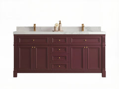 Paris 72 in. W x 22 in. D Double Sink Bathroom Vanity - photo 1
