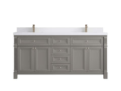 Paris 72 in. W x 22 in. D Double Sink Bathroom Vanity - photo 47