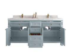 Paris 72 in. W x 22 in. D Double Sink Bathroom Vanity - photo 2
