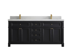 Paris 72 in. W x 22 in. D Double Sink Bathroom Vanity - photo 1