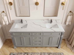 Paris 72 in. W x 22 in. D Double Sink Bathroom Vanity - photo 26