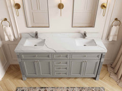 Paris 72 in. W x 22 in. D Double Sink Bathroom Vanity - photo 20