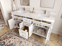 Paris 72 in. W x 22 in. D Double Sink Bathroom Vanity - photo 4