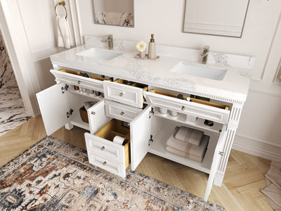 Paris 72 in. W x 22 in. D Double Sink Bathroom Vanity - Willow Bath and Vanity