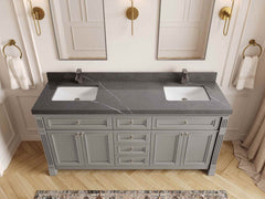 Paris 72 in. W x 22 in. D Double Sink Bathroom Vanity - photo 36