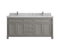 Paris 72 in. W x 22 in. D Double Sink Bathroom Vanity - photo 45