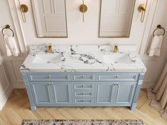 Paris 72 in. W x 22 in. D Double Sink Bathroom Vanity - photo 30