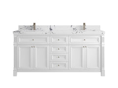 Paris 72 in. W x 22 in. D Double Sink Bathroom Vanity - photo 40