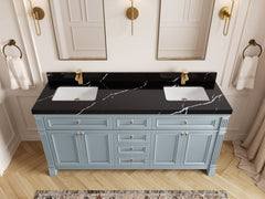 Paris 72 in. W x 22 in. D Double Sink Bathroom Vanity - photo 16