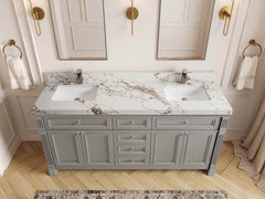 Paris 72 in. W x 22 in. D Double Sink Bathroom Vanity - photo 40