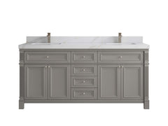 Paris 72 in. W x 22 in. D Double Sink Bathroom Vanity - photo 25