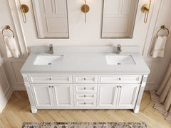 Paris 72 in. W x 22 in. D Double Sink Bathroom Vanity - photo 9