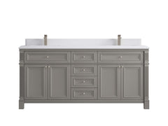 Paris 72 in. W x 22 in. D Double Sink Bathroom Vanity - photo 31