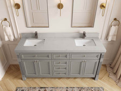 Paris 72 in. W x 22 in. D Double Sink Bathroom Vanity - photo 14