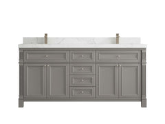 Paris 72 in. W x 22 in. D Double Sink Bathroom Vanity - photo 23