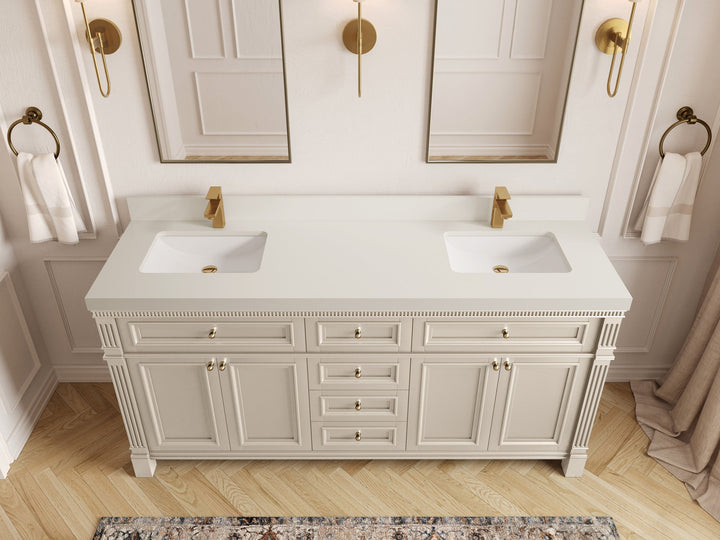 Paris 72 in. W x 22 in. D Double Sink Bathroom Vanity - photo 43