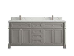 Paris 72 in. W x 22 in. D Double Sink Bathroom Vanity - photo 27