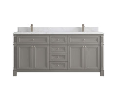 Paris 72 in. W x 22 in. D Double Sink Bathroom Vanity - photo 29